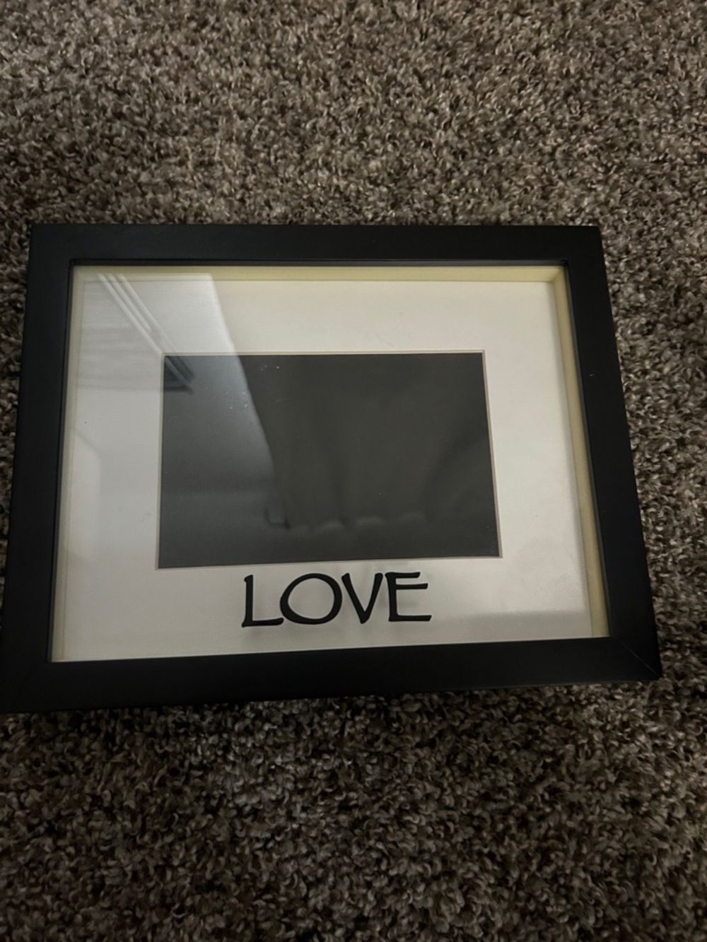 LOVE Black Photo Frame by